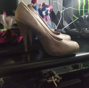 Gold heels